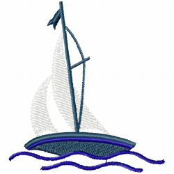 Boats Embroidery Design 2 Boats Embroidery Design 2